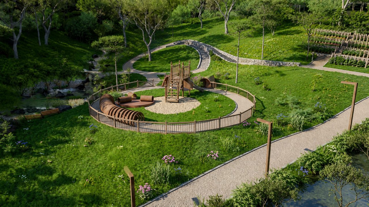 반려견 놀이터 조성 이미지(Concept View)